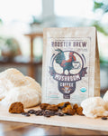Rooster Brew Premium Mushroom Coffee – Lion’s Mane Mushroom Blend, Medium-Dark Roast, 10oz