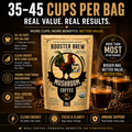 Rooster Brew Mushroom Coffee – Lion’s Mane Mushroom Blend, Medium-Dark Roast, 10oz