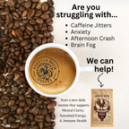 Rooster Brew Premium Mushroom Coffee – Lion’s Mane Mushroom Blend, Medium-Dark Roast, 10oz